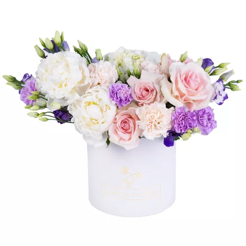 Цветы на годовщину свадьбы из гортензий, пионов и роз