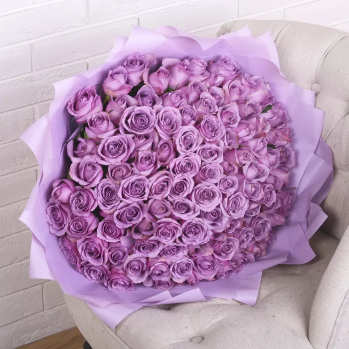 101 cиреневая роза