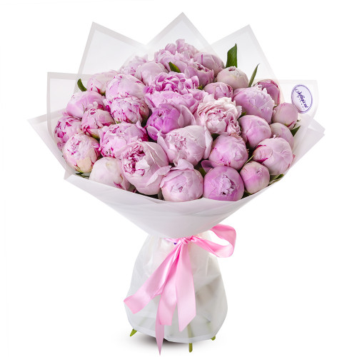 Букет на День матери из 31 розового пиона