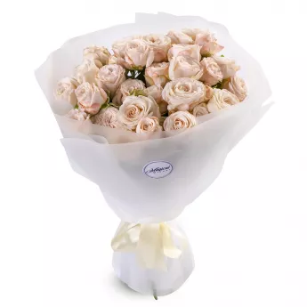 Букет из 11 кремовых роз