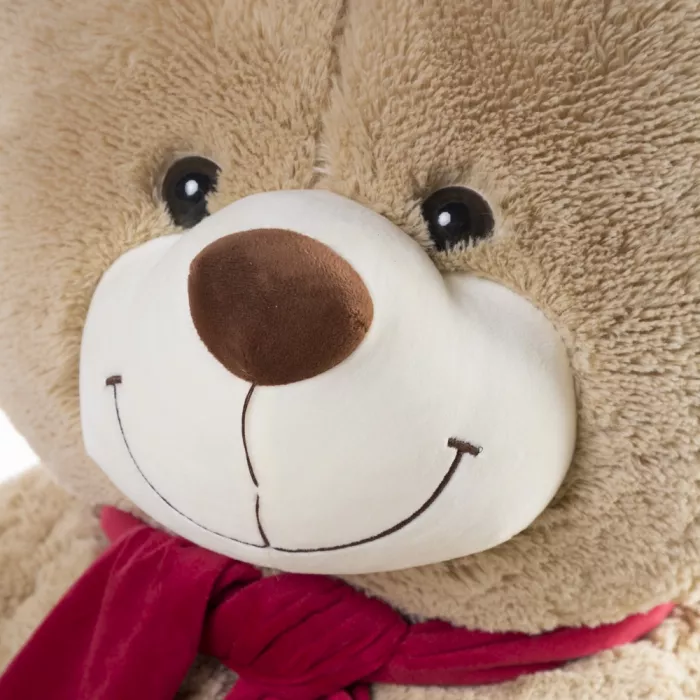 Большой плюшевый бежевый мишка Большой плюшевый бежевый мишка