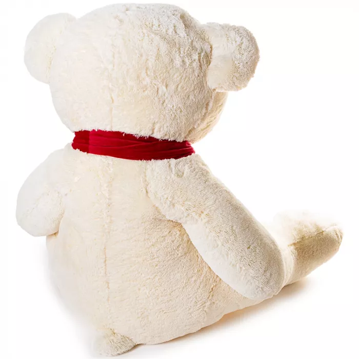 Большой плюшевый белый мишка