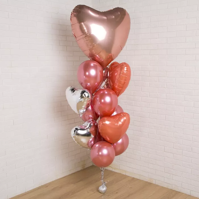 Фонтан шаров Большое сердце