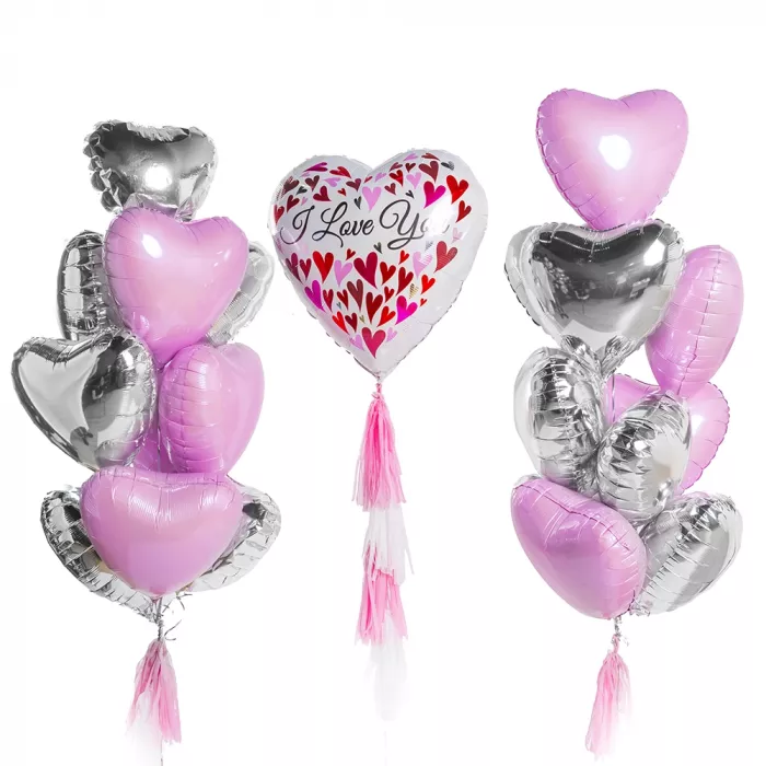 Композиция шаров Розовая нота