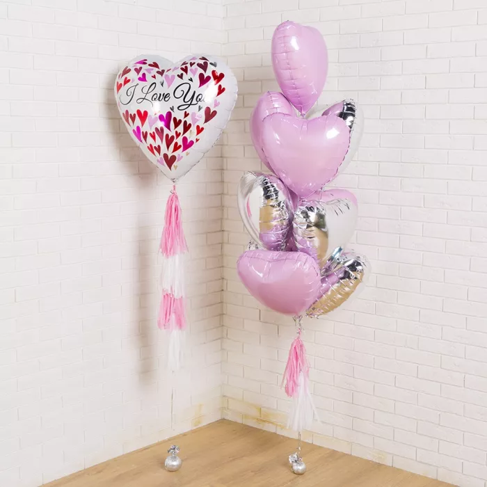 Композиция шаров Розовая нота