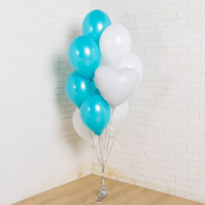 Букет шаров Бирюзовый акцент