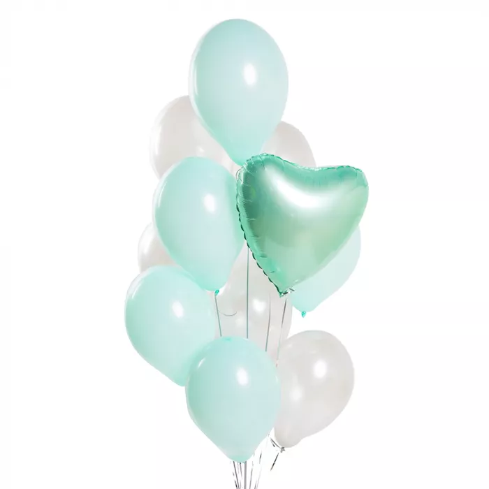 Букет шаров Мятная нежность