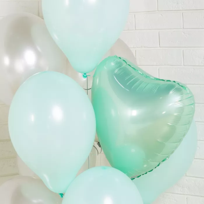 Букет шаров Мятная нежность