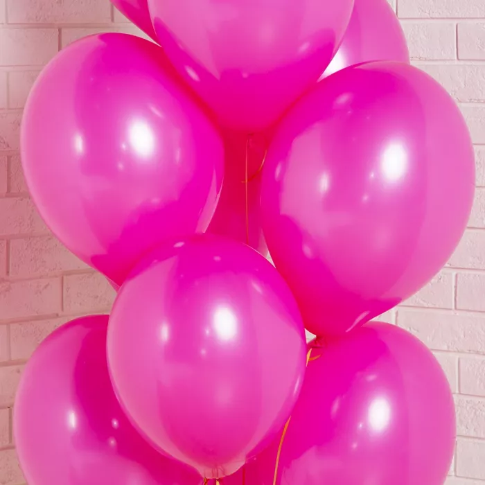 Букет из латексных шаров фуксия