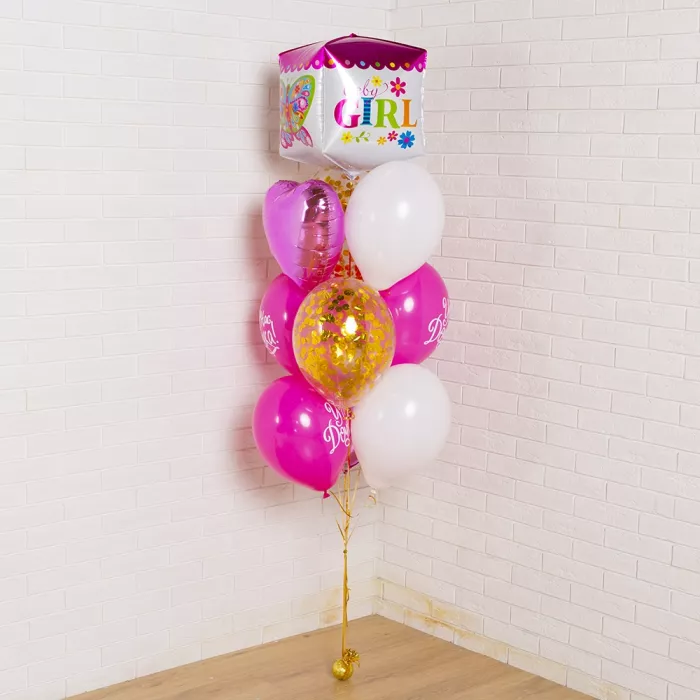 Фонтан шаров Baby Girl