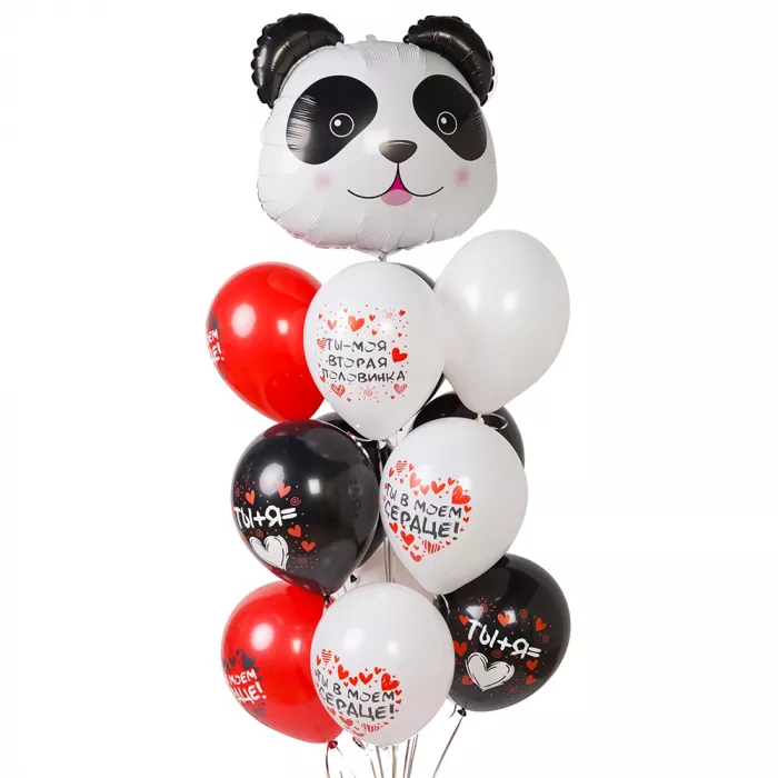 Облако из шаров с пандой