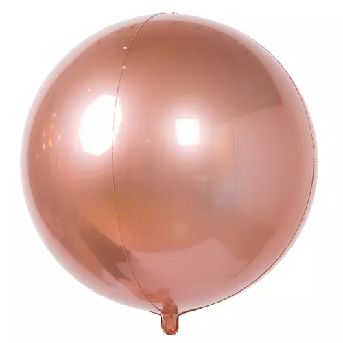 Фольгированный шар сфера розовое золото