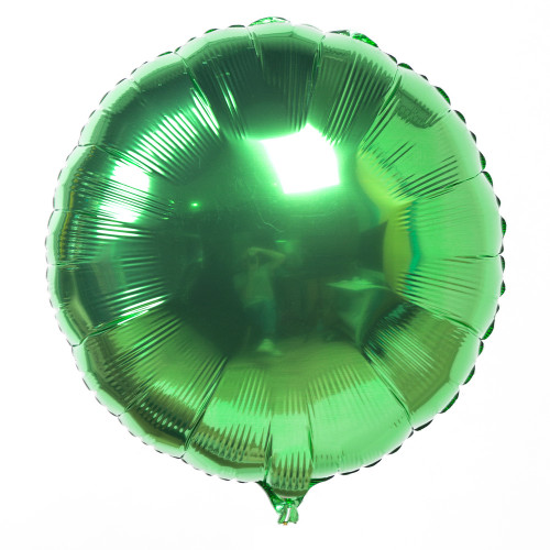Фольгированный шар зеленый