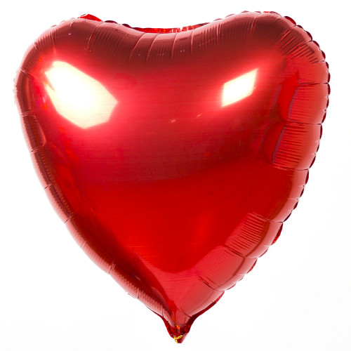 Фольгированное сердце красное