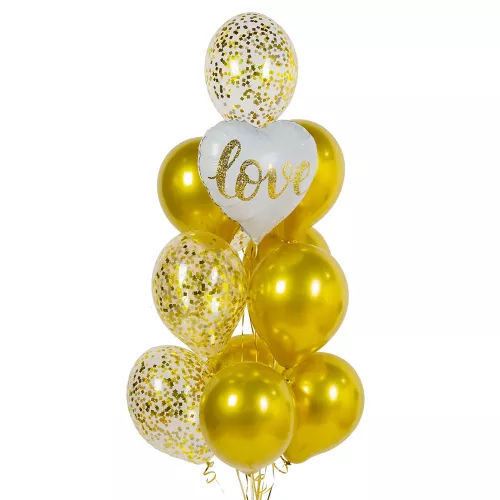 Фонтан шаров Золотая любовь