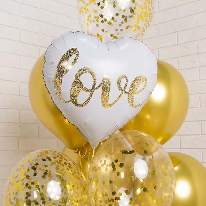 Фонтан шаров Золотая любовь