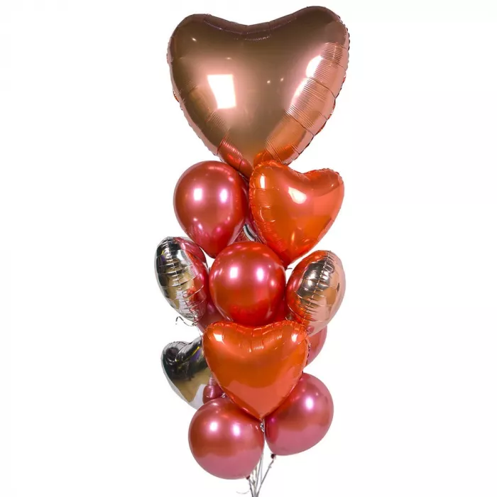 Фонтан шаров Большое сердце