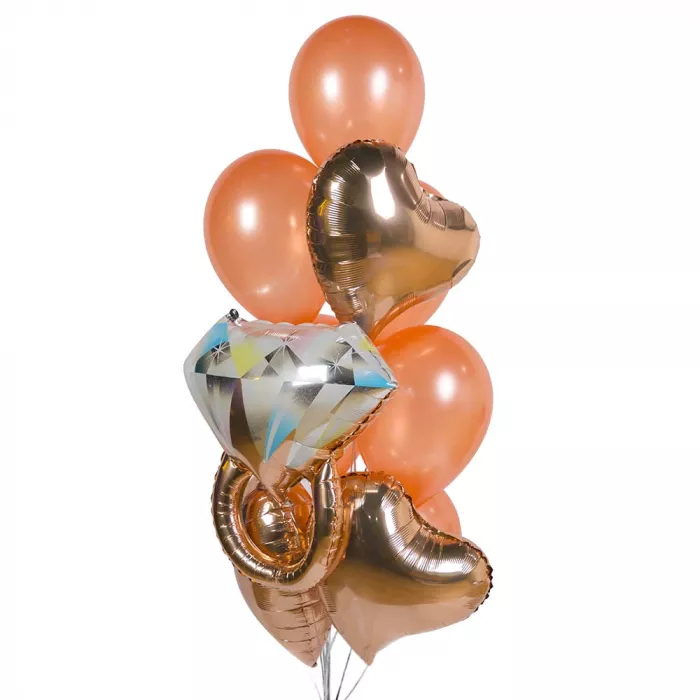 Фонтан шаров Предложение руки и сердца