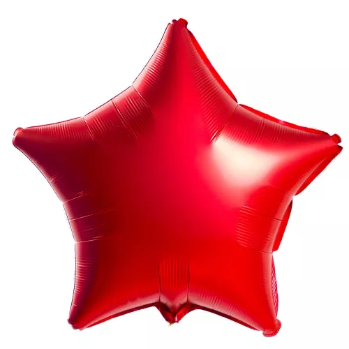 Фольгированный шар Звезда красный