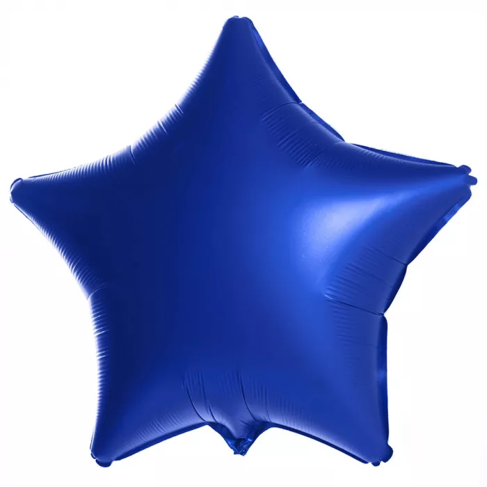 Фольгированная звезда синяя