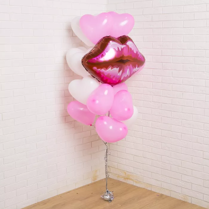 Букет шаров Нежный поцелуй