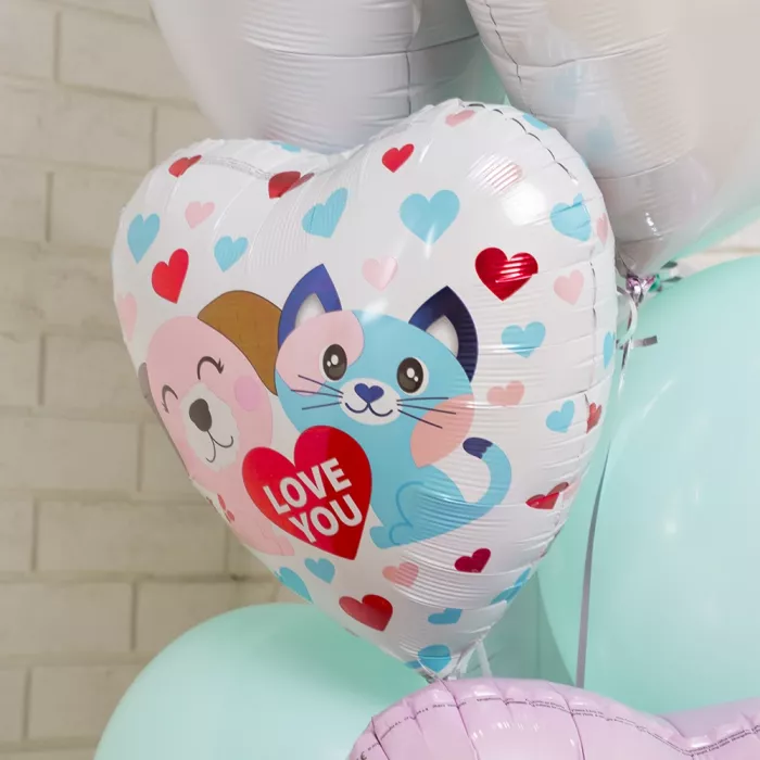 Фонтан Влюбленные котенок и щенок