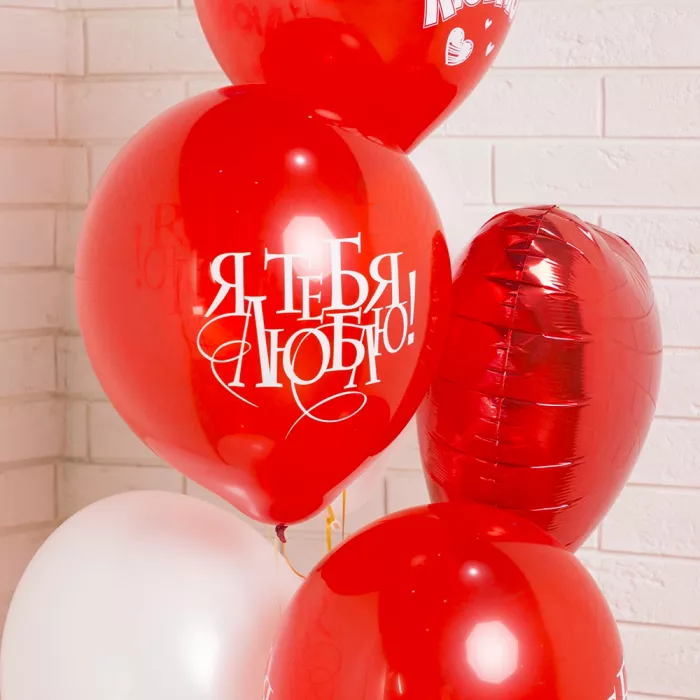 Фонтан шаров Валентинка