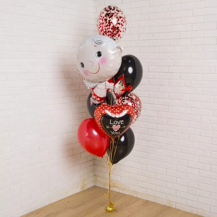 Фонтан шаров с купидоном Фонтан шаров с купидоном