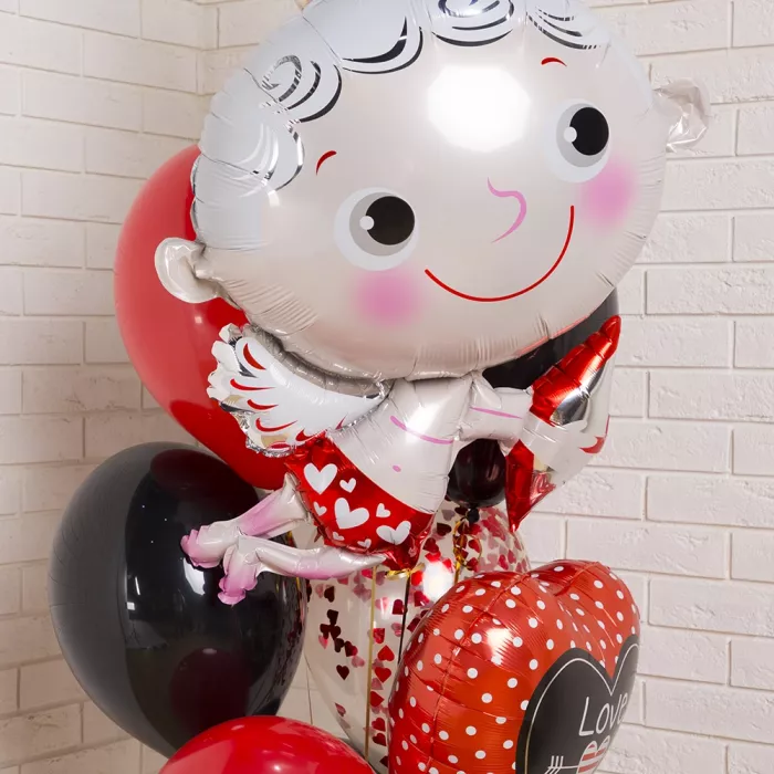 Фонтан шаров с купидоном Фонтан шаров с купидоном