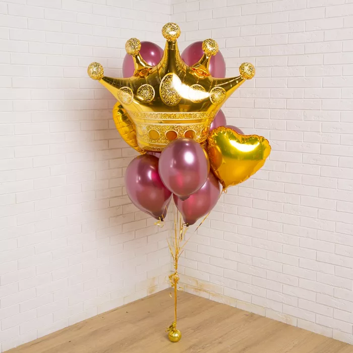 Букет шаров с короной