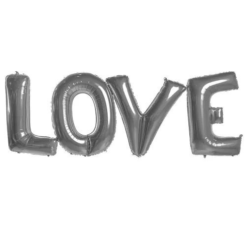 Фольгированный шар LOVE металик