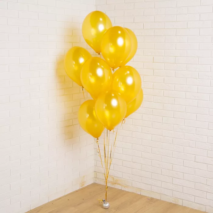 Букет из латексных шаров Золото