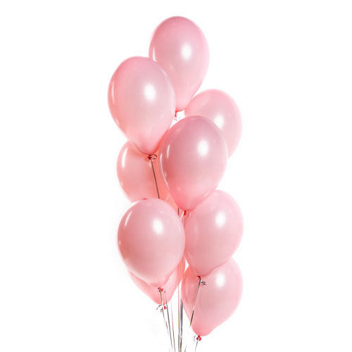 Букет из латексных нежно-розовых шаров на День матери