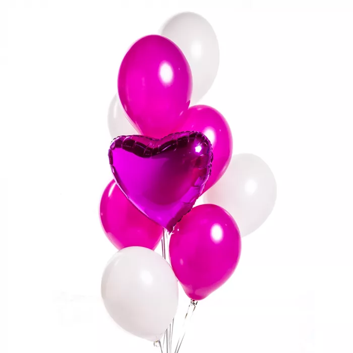 Букет из шаров Фуксия