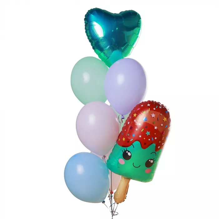 Фонтан шаров с мороженым