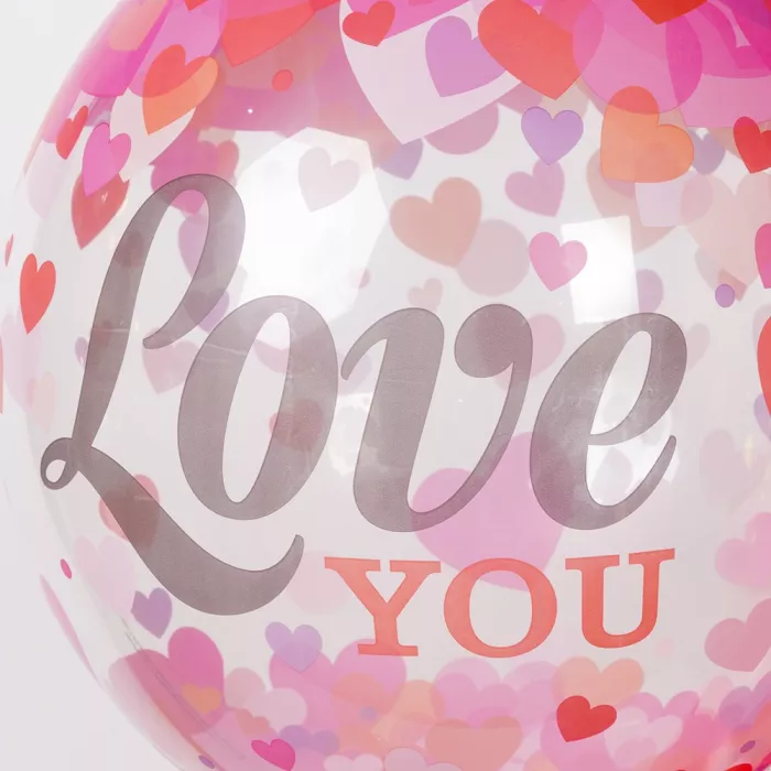 Воздушный шар круглый с надписью I Love You Воздушный шар круглый с надписью I Love You