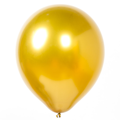 Латексный шар желтый глянцевый без рисунка
