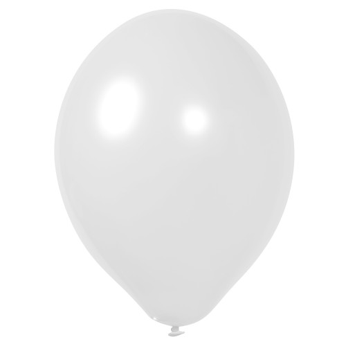 Латексный шар белый глянцевый без рисунка