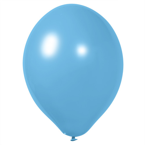 Латексный шар голубой матовый без рисунка