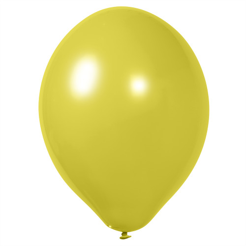 Воздушный шар без рисунка светло-желтый матовый