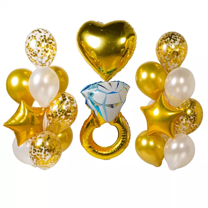 Композиция шаров Предложение руки и сердца