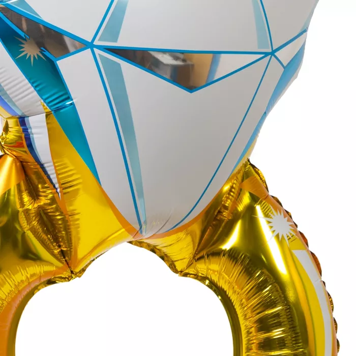 Фольгированный шар кольцо с бриллиантом