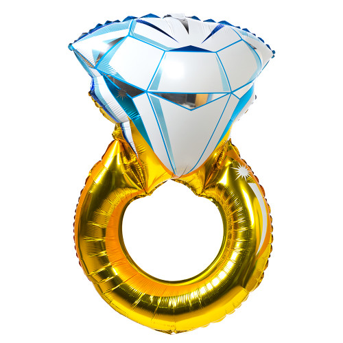 Фольгированный шар кольцо с бриллиантом