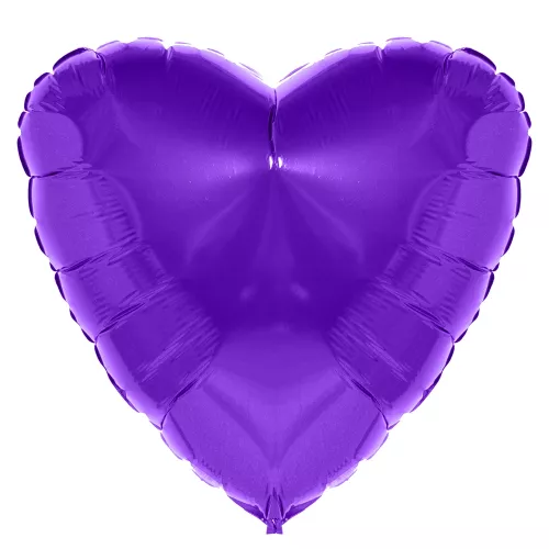 Фольгированный шар Сердце фиолетовый