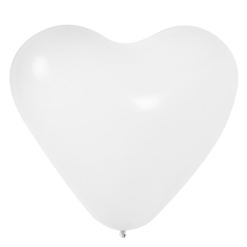 Латексный шар Сердце белый