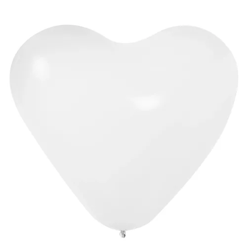 Фольгированный шар Сердце белый