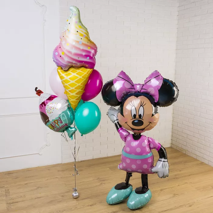 Композиция шаров с Минни Маус