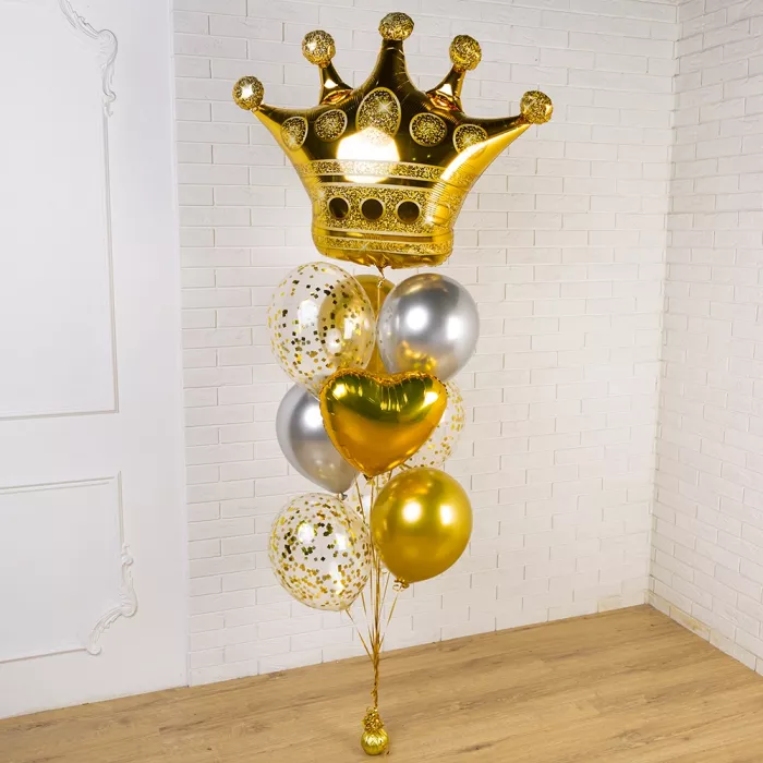 Фонтан шаров с короной