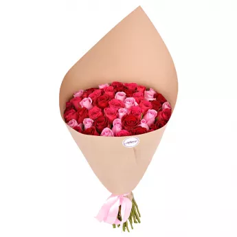 Букет из 51 розы ягодный микс