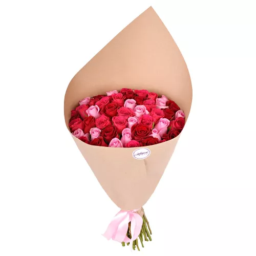 Букет из 51 розы ягодный микс